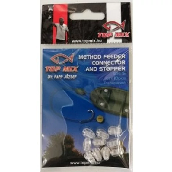 TOP MIX Method Feeder gyorskapocs, fluo clear "S"