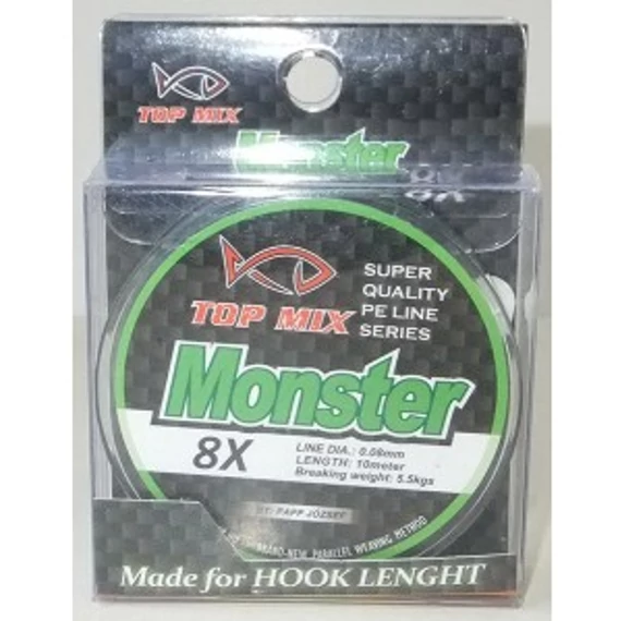 TOP MIX X8 Monster előke zsinór 0,08mm